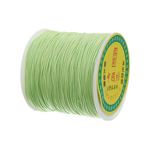 나일론 매듭실 실팔찌 만들기 0.8mm, Pale Green, 1개