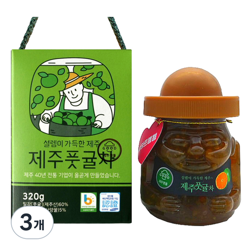 필내음 제주 풋귤차, 320g, 1개입, 3개