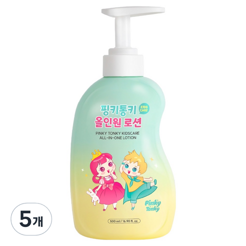 핑키통키 키즈케어 올인원 로션, 500ml, 5개