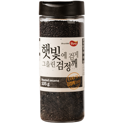 햇님마을 햇빛에 검게 그을린 검정깨, 105g, 1개