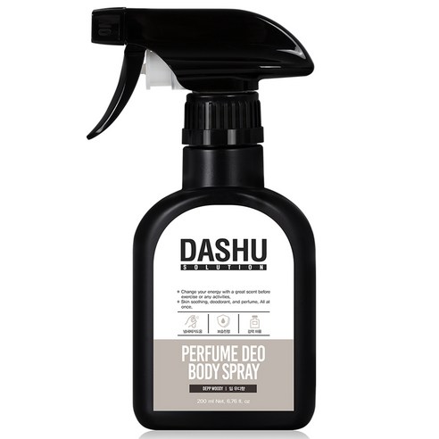다슈 솔루션 퍼퓸 데오드란트 바디스프레이 딥우디향, 200ml, 1개