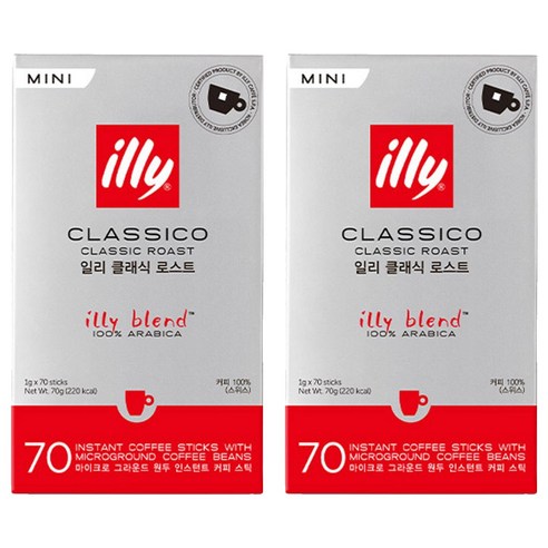 일리 클래식 로스트 미니 1g, 70개입, 2개
