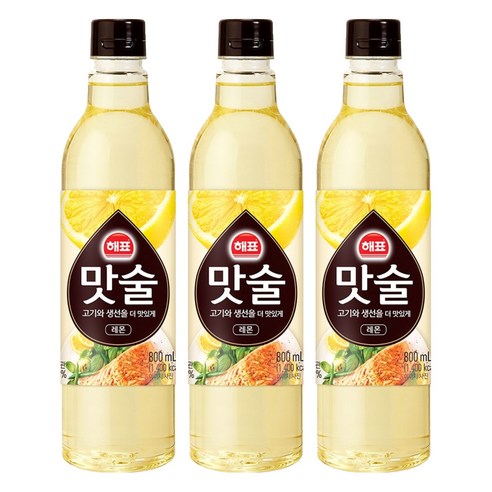 해표 맛술, 800ml, 3개