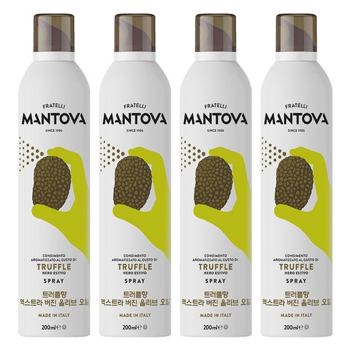 만토바 트러플향 엑스트라버진 올리브오일 스프레이, 200ml, 4개