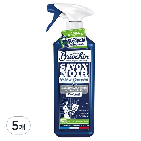 브리오신 블랙솝 사봉 느와르 다목적세정제, 750ml, 5개