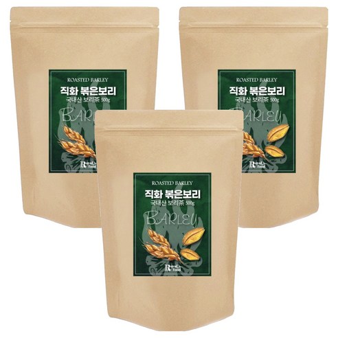 로얄푸드 직화볶음 아기 보리차, 500g, 3개, 1개입
