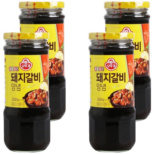 오뚜기 돼지갈비 양념, 240g, 4개