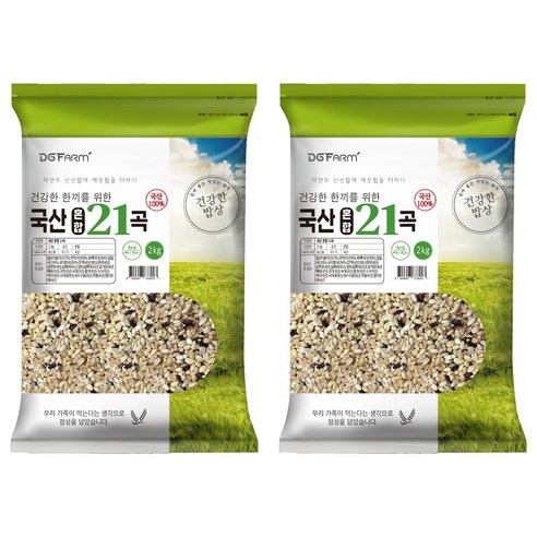 국산 혼합 21곡, 2kg, 2개