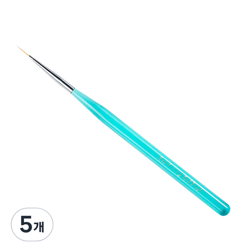 메이브라운 프로페셔널 네일브러쉬 롱 세필붓, 5개