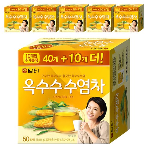 담터 옥수수 수염차, 1.5g, 50개입, 6개