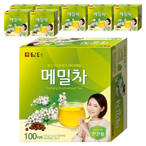 담터 메밀차100T/차/티백, 1.5g, 100개입, 8개