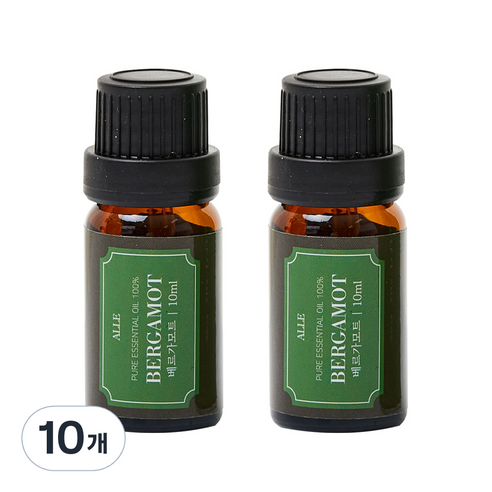 알레 비건 아로마 에센셜 오일 베르가모트, 10ml, 10개