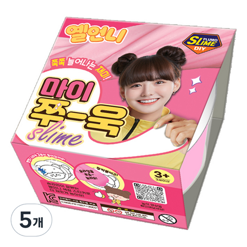 옐언니 보아스린 쁠루모 마이쭈 욱 슬라임, 5개, 핑크