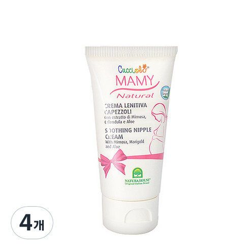 나뚜라하우스 마미꾸찌올로 수딩 니플 크림, 4개, 50ml