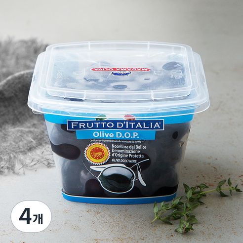 마다마올리바 노첼라라 델 벨리체 블랙올리브, 250g, 4개