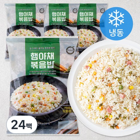 푸르온 햄야채 볶음밥 (냉동), 270g, 24팩