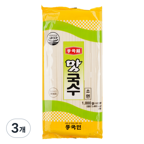 풍국면 맛국수 소면, 1000g, 3개
