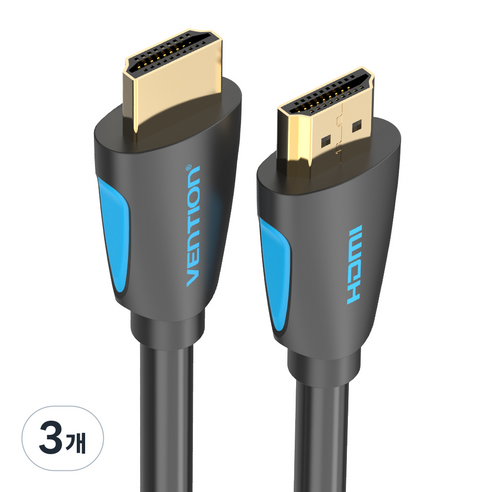 벤션 무산소 UHD 4K HDMI 2.0 AV케이블 VAA-M02-B150, 3개, 1.5m