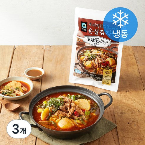 청정원 호밍스 우거지 순살 감자탕 (냉동), 700g, 3개