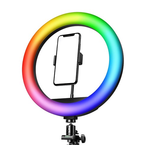 조이트론 RGB 링 라이트 조명 30cm + 휴대폰 홀더 삼각대 세트