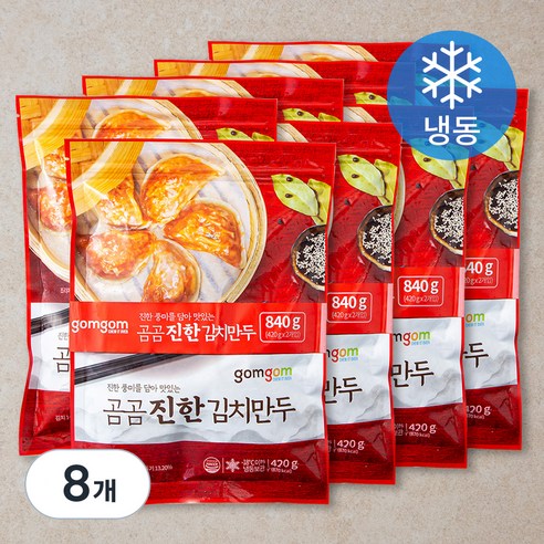 곰곰 진한 김치 만두 (냉동), 420g, 8개입
