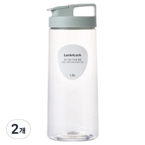 락앤락 홈이있어 잡기쉬운 식탁용물병 2p, 민트, 1200ml, 2개