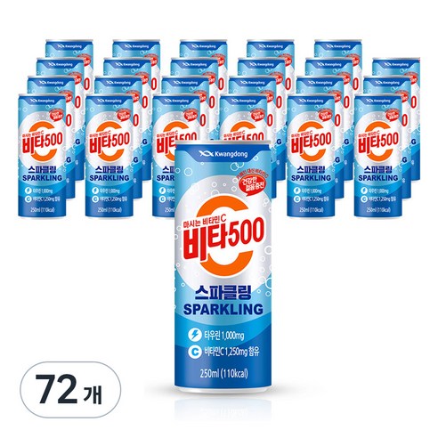 광동 비타500 스파클링, 250ml, 72개
