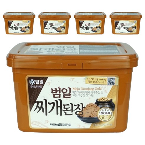 범일 찌개된장, 3kg, 5개