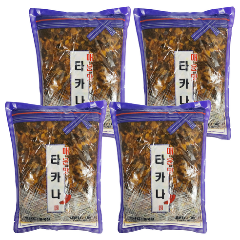 토호식품 타카나 매운맛, 1kg, 4개