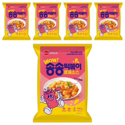 오테이스트 송송떡볶이 로제소스, 340g, 5개