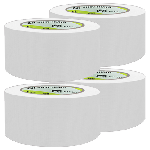 신흥테이프 면테이프 흰색 48mm x 25m, 4개