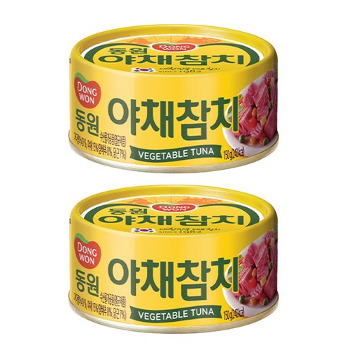 동원 야채참치 통조림, 150g, 2개