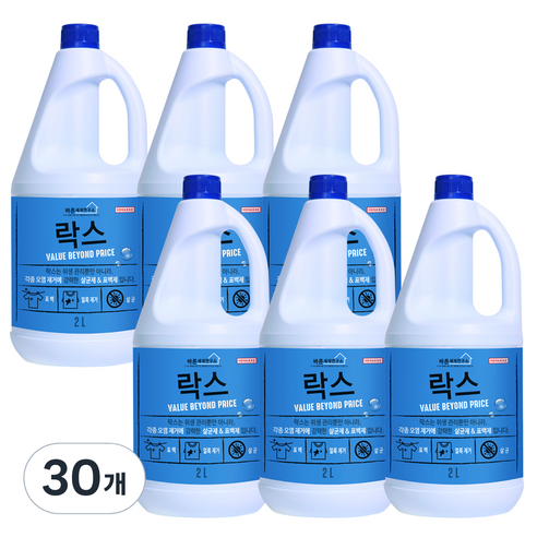 바른세제연구소 락스, 2L, 30개