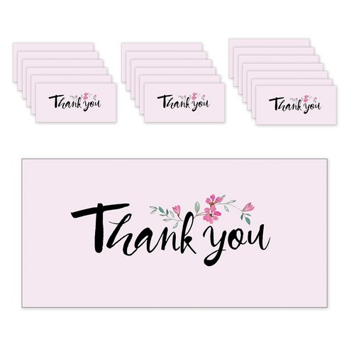 마음담아 캘리그라피 봉투, Thank you, 20개입