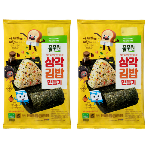 풀무원 삼각 김밥 만들기 세트 44.2g, 2세트