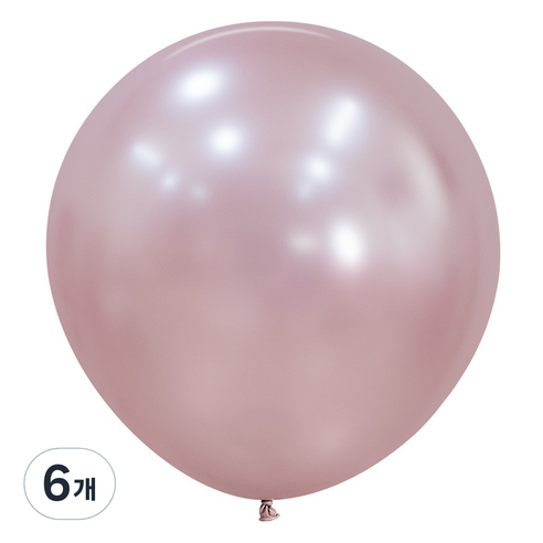 셈퍼텍스 풍선 60cm, 실크 핑크블로썸, 6개