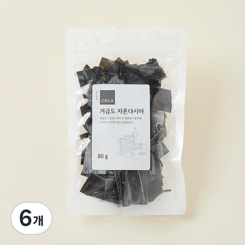 ORGA 거금도 자른다시마, 6개, 80g