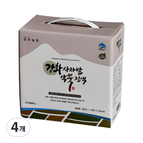 마리농장 강화 사자발 약쑥 진액 건강즙, 1.12L, 4개