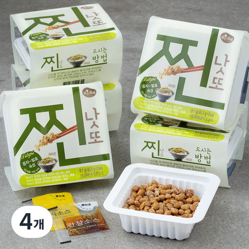 맑은물에 찐낫또, 45.5g, 12개입, 4개