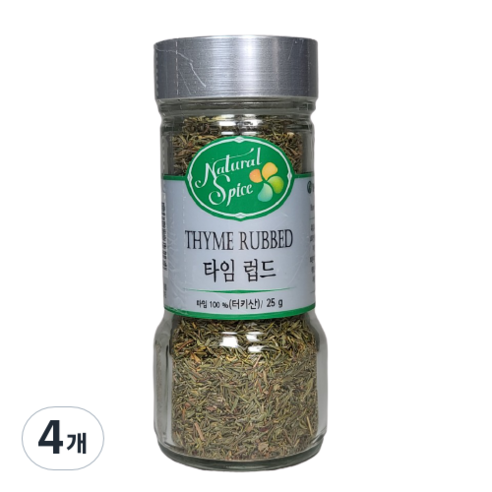 내츄럴스파이스 타임 럽드, 25g, 4개