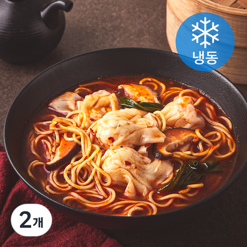 티엔미미 홍소새우 완탕면 밀키트 (냉동), 270g, 2개