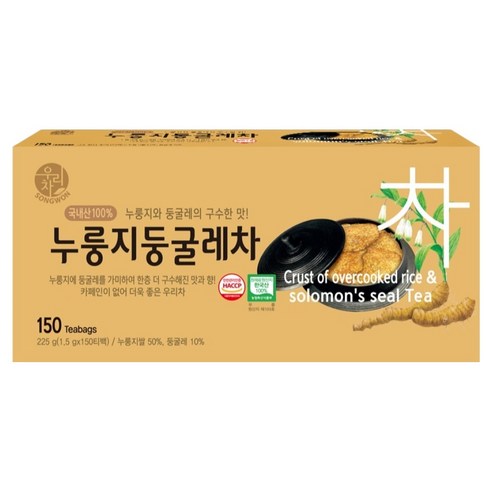 우리차 누룽지 둥글레차, 1.5g, 150개입, 1개