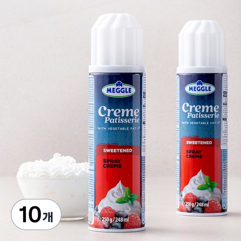 메글레 식물성 스프레이 휘핑, 250g, 10개