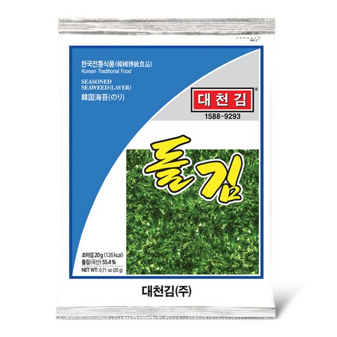 대천김 전장 돌김, 20g, 10개