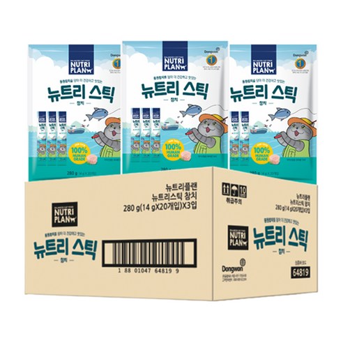 동원 뉴트리스틱 참치 20입, 280g, 3개