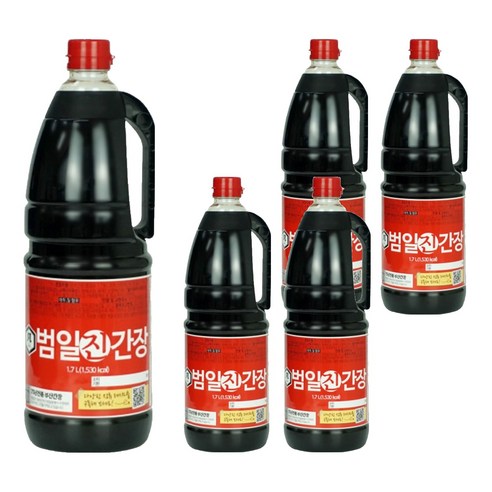 범일 진간장, 1.7L, 5개