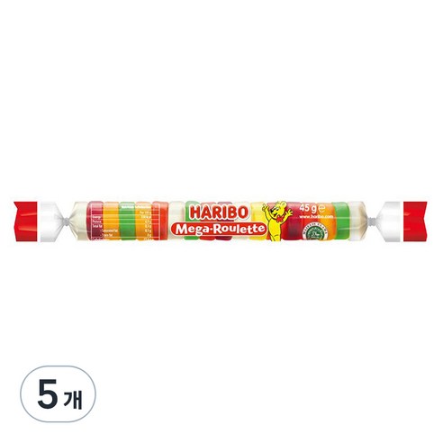 하리보 메가룰렛 젤리, 45g, 5개