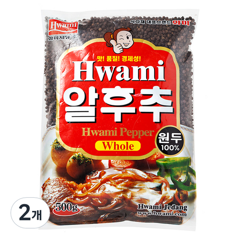 화미 알흑후추, 500g, 2개