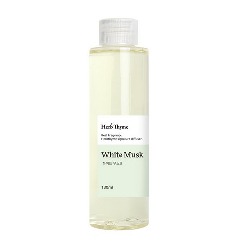 허브타임 리필 디퓨저, 화이트무스크, 130ml, 1개