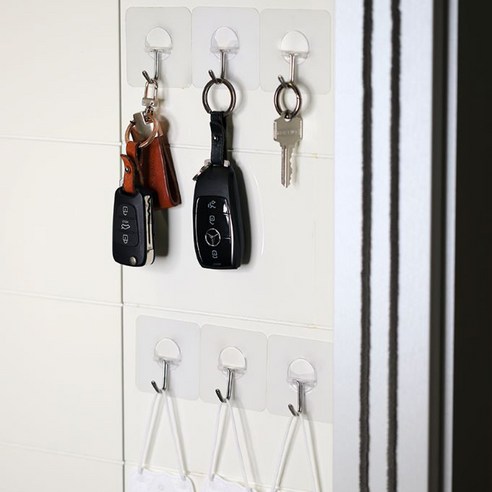 몬스터 무타공 부착식 후크, 3세트